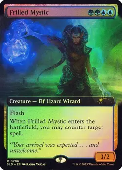 MTG - Frilled Mystic - Borderless Foil - Secret Lair - Magic the Gathering - Image 1