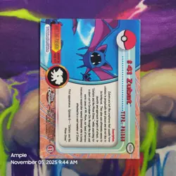 Zubat #41 - Pokemon Topps Chrome TV Animation Edition Holographic - Image 4