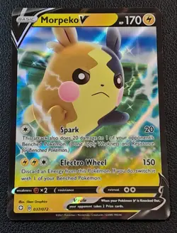 Morpeko V - Ultra Rare Holo - Shining Fates 2021 Pokemon #037 TCG Pokemon - Image 1
