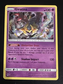 Giratina 97/214 Pokemon Lost Thunder Holo Rare MP - Image 1