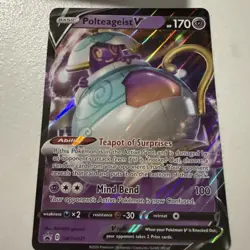 Polteageist V SWSH021 Jumbo Pokemon Black Star Promo - Image 3