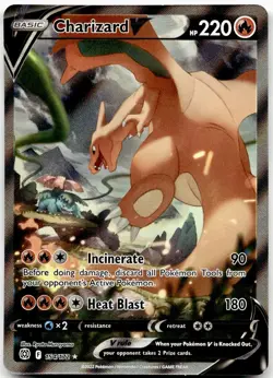 Charizard V 154/172 Pokemon TCG Alternate Full Art Brilliant Stars - Image 1