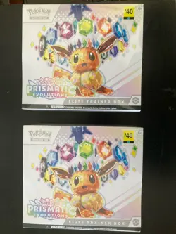 Pokemon TCG Prismatic Evolutions Elite Trainer Box x2 Eevee English Sealed - Image 1