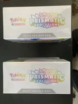 Pokemon TCG Prismatic Evolutions Elite Trainer Box x2 Eevee English Sealed - Image 2