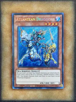 Yugioh Atlantean Dragoons RA03-EN006 Secret Rare 1st Ed NM - Image 1