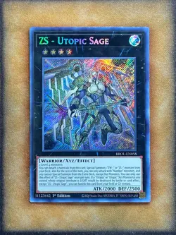 Yugioh ZS - Utopic Sage BROL-EN058 Secret Rare 1st Ed NM - Image 1