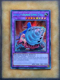 Yugioh Super Vehicroid Jumbo Drill SGX2-ENB22 Speed Duel Secret Rare 1st Ed NM - Image 1