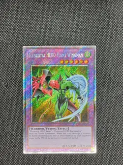 Elemental HERO Flame Wingman Platinum Secret Rare RA03-EN152 Yugioh - Image 1