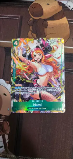 One Piece Nami OP14-031 SR Alt Art The Azure Sea’s Seven English MINT - Image 1