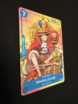 One Piece Monkey.D.Luffy 2nd Anniversary Stamped Promo P-043 NM - Image 2