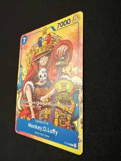 One Piece Monkey.D.Luffy 2nd Anniversary Stamped Promo P-043 NM - Image 3