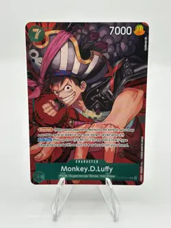 One Piece Monkey D. Luffy OP02-041 Alt Art Paramount War English NM Foil Version - Image 1
