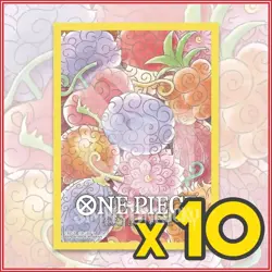 ONE PIECE TCG: DEVIL FRUITS (10) SLEEVES OFFICIAL BANDAI🔥 - Image 1