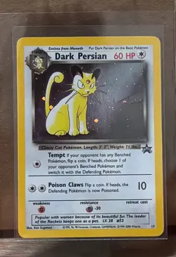 Dark Persian Pokemon Card WOTC Black Star Promo #17 Holo Rare 2000 NM - Image 1