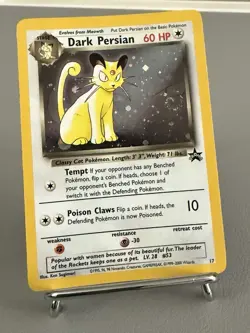 Dark Persian Pokemon Card WOTC Black Star Promo #17 Holo Rare 2000 NM - Image 5