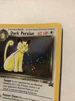 Dark Persian 17 Holo Black Star Promo WOTC Pokemon Card - Image 3