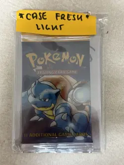 1999 Pokemon Base Set Unlimited FACTORY Sealed Booster Pack Blastoise Art - Image 1