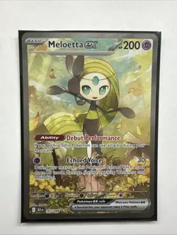 Pokemon TCG Meloetta EX Full Art Sir Black Bolt Card 167/086 Mint Condition - Image 1