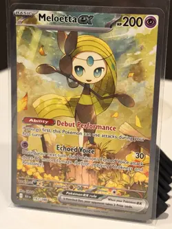 MELOETTA EX 167/086 SIR SPECIAL ILLUSTRATION RARE Pokemon S&V BLACK BOLT ENGLISH - Image 1
