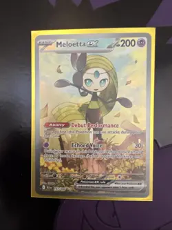 Pokemon TCG Meloetta Ex SIR 167/086 Black Bolt Near Mint Raw Card - Image 1