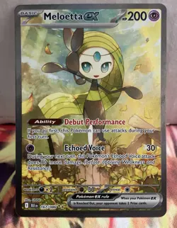 Meloetta EX 167/086 SIR Black Bolt Scarlett & Violet Pokemon Card 🔥 - Image 1