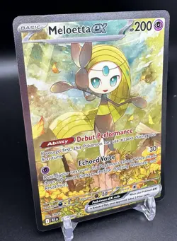 MELOETTA EX 167/086 SIR SPECIAL ILLUSTRATION RARE Pokemon S&V BLACK BOLT ENGLISH - Image 2