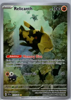 Pokemon TCG Relicanth 173/162 SV05:Temporal Forces Holo IR Illustration Rare NM - Image 1