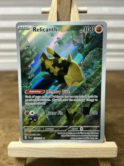 Pokemon TCG Relicanth 173/162 SV05:Temporal Forces Holo IR Illustration Rare NM - Image 1
