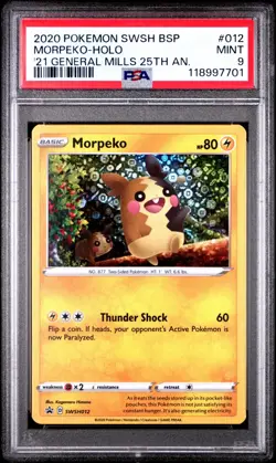 Morpeko - PSA 9 - 2021 General Mills SWSH012 25th Anniversary Promo Pokemon Card - Image 1