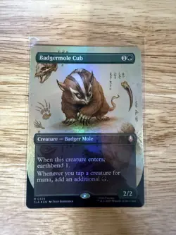 Badgermole Cub (Borderless) Avatar: The Last Airbender Foil Magic The Gathering - Image 1