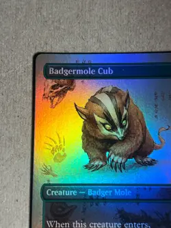 Badgermole Cub (Borderless) Magic the Gathering Avatar: The Last Airbender Foil - Image 5