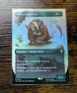Badgermole Cub 326 Borderless FOIL Magic Avatar The Last Airbender English - Image 1