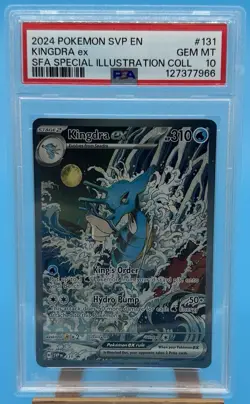 2024 POKEMON SVP EN-SV BLACK STAR PROMO #131 KINGDRA EX PSA 10 - Image 1