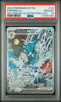 2024 POKEMON SVP EN-SV BLACK STAR PROMO #131 KINGDRA EX PSA 10 - Image 1