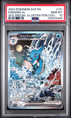 2024 POKEMON SVP EN-SV BLACK STAR PROMO KINGDRA ex#131 PSA 10 - Image 1