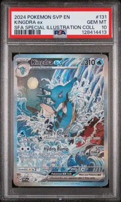 2024 POKEMON SVP EN-SV BLACK STAR PROMO #131 KINGDRA EX PSA 10 GEM-MT ENGLISH - Image 1