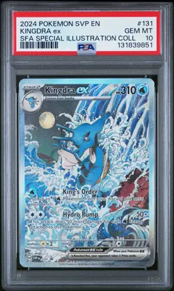 2024 POKEMON SVP EN-SV BLACK STAR PROMO #131 KINGDRA EX PSA 10 - Image 1