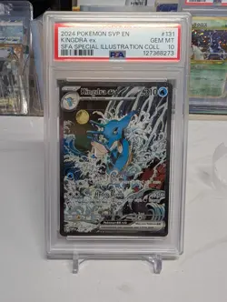 2024 POKEMON SVP EN-SV BLACK STAR PROMO #131 KINGDRA EX PSA 10 - Image 1