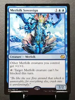 MTG 011/063 MERFOLK SOVEREIGN Dual Decks Rare card⚔LP - Image 1