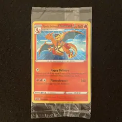 Special Delivery Charizard Black Star Promo Card SWSH075 Sealed - Image 1