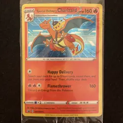 Special Delivery Charizard Black Star Promo Card SWSH075 Sealed - Image 2