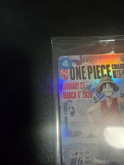 🔥🏀One Piece Monkey.D.Luffy US College Basketball Promo Card 🏀🔥SEALED - Image 3