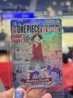 One Piece Monkey D Luffy Rare Collectible Card and Poster Set - Image 1
