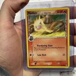 Pokemon EX Holon Phantoms 70/110 Mankey Card Pokemon Nintendo NM Near Mint TCG - Image 1