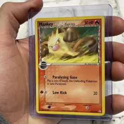 Pokemon EX Holon Phantoms 70/110 Mankey Card Pokemon Nintendo NM Near Mint TCG - Image 2