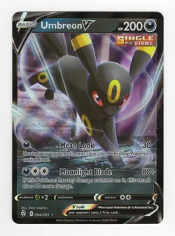 Umbreon V 094/203 Evolving Skies Half Art Holo Rare Pokemon Card NM - Image 1