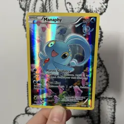 Manaphy XY113 Full Art Black Star Promo Pokemon Card MINT /NM XY English 2016 - Image 2