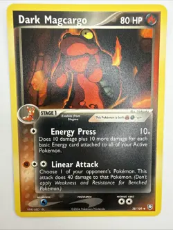 Dark Magcargo 38/109 EX Team Rocket Returns Regular Uncommon Pokemon Card - Image 3
