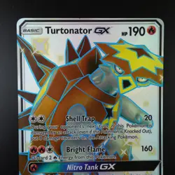 Turtonator GX SV52/SV94 Pokemon Hidden Fates Holo Full Art Card - Image 2