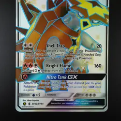 Turtonator GX SV52/SV94 Pokemon Hidden Fates Holo Full Art Card - Image 3